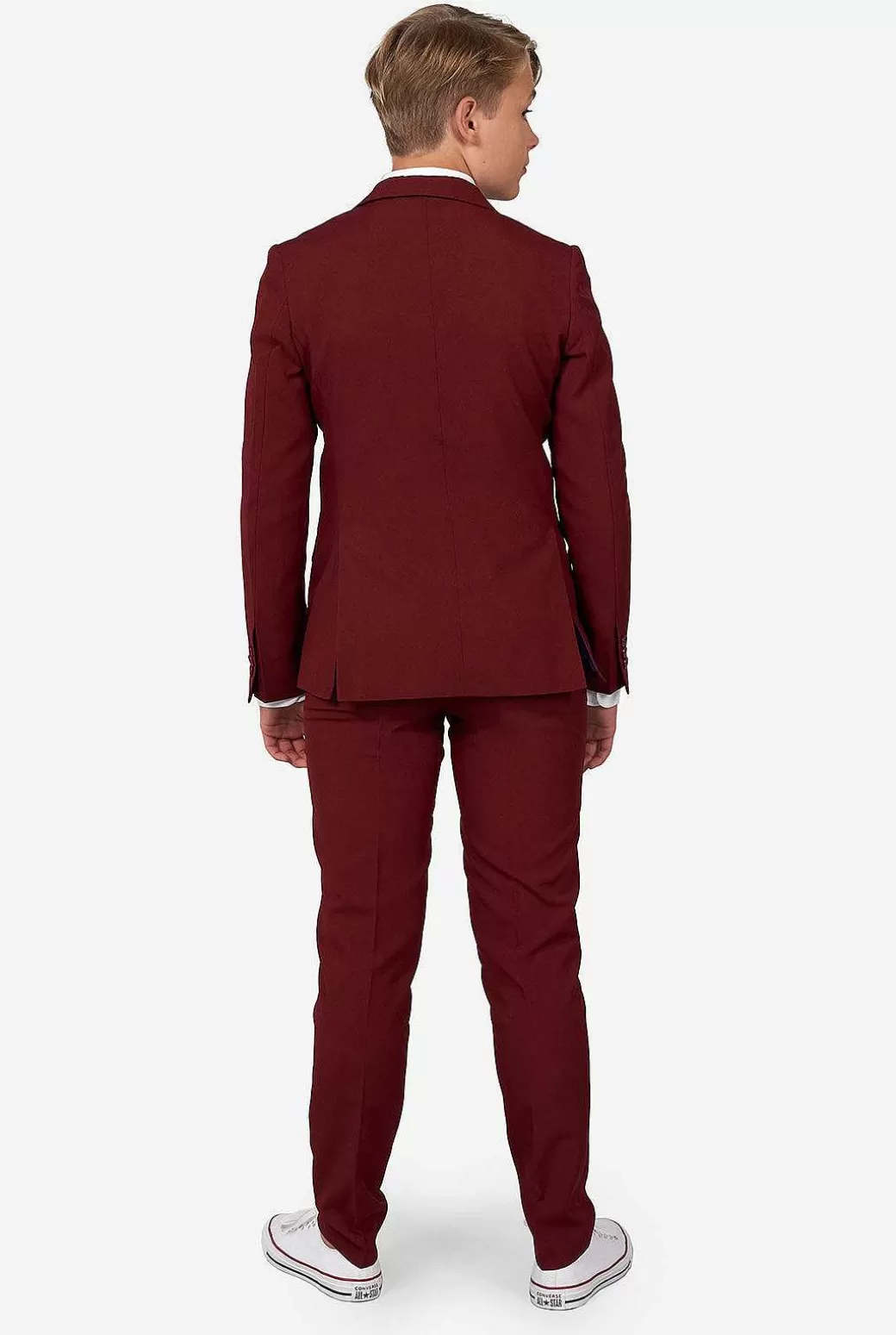 OppoSuits Effen Gekleurde Pakken^Blazing Burgundy