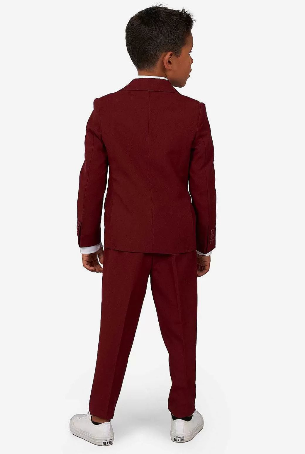 OppoSuits Effen Gekleurde Pakken^Blazing Burgundy