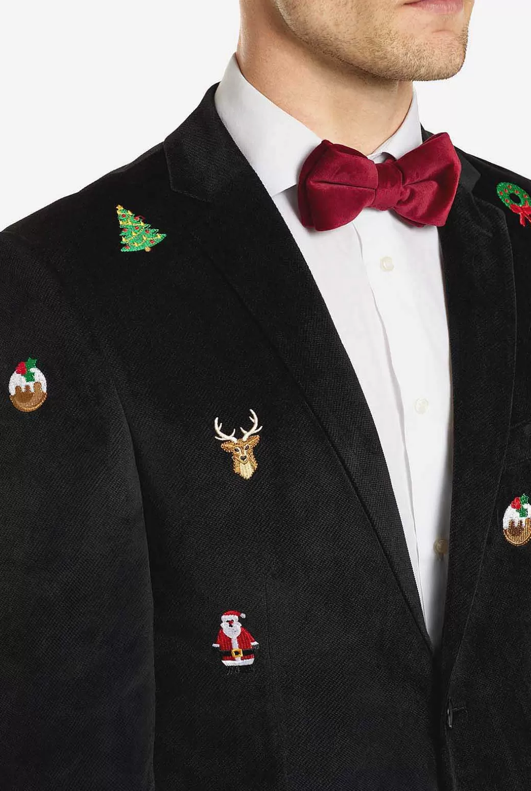 OppoSuits Kerst Blazers^Christmas-X-Mas Icons-Black