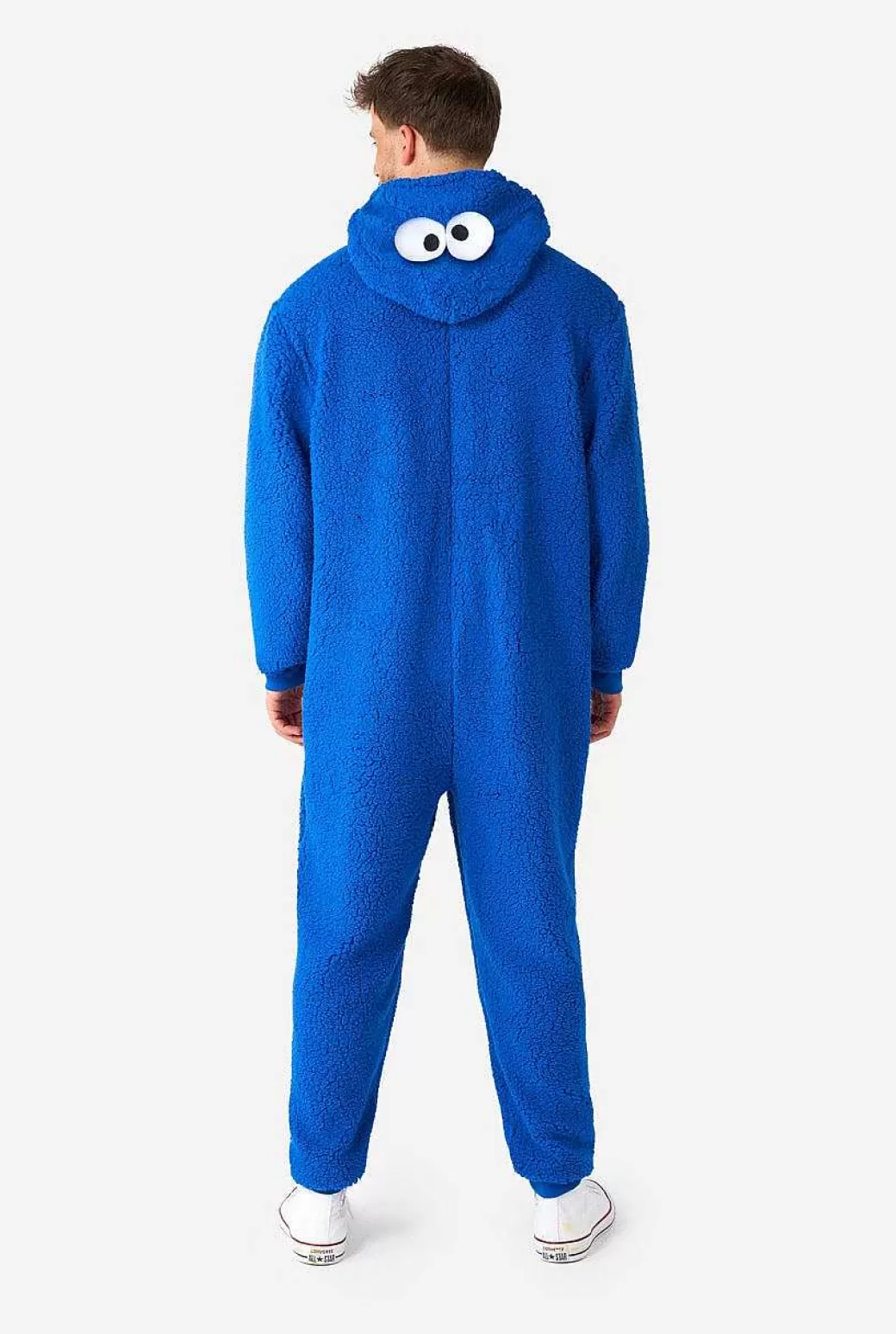 OppoSuits Effen Gekleurde Onesies^Cookie Monster Onesie