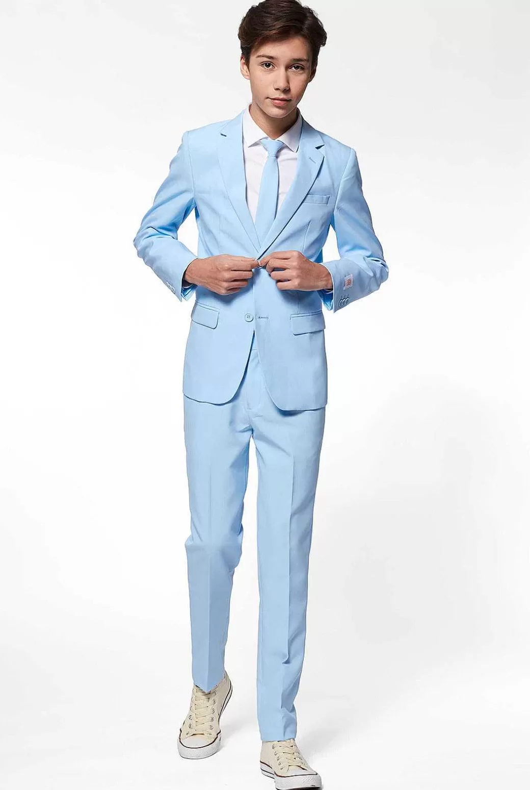 OppoSuits Effen Gekleurde Pakken^Cool Blue