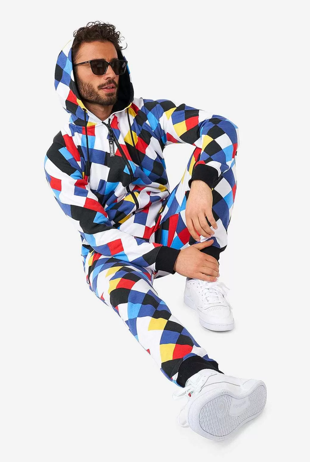 OppoSuits Effen Gekleurde Onesies^Crisscrosser