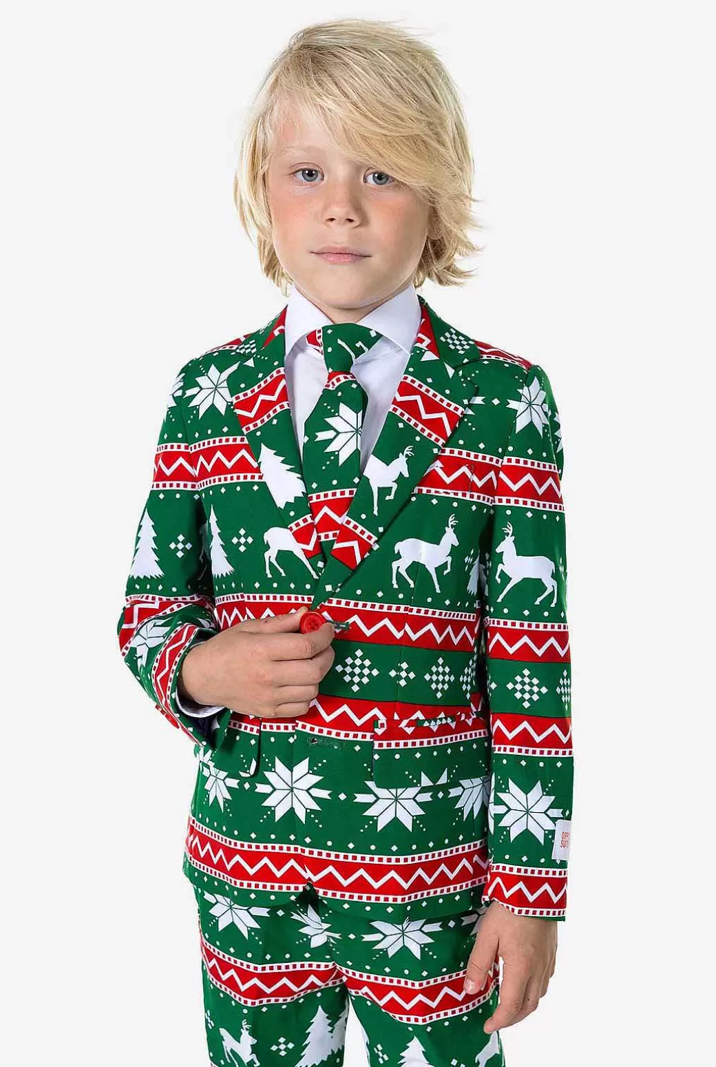 OppoSuits Kerst Pakken^Festive Green