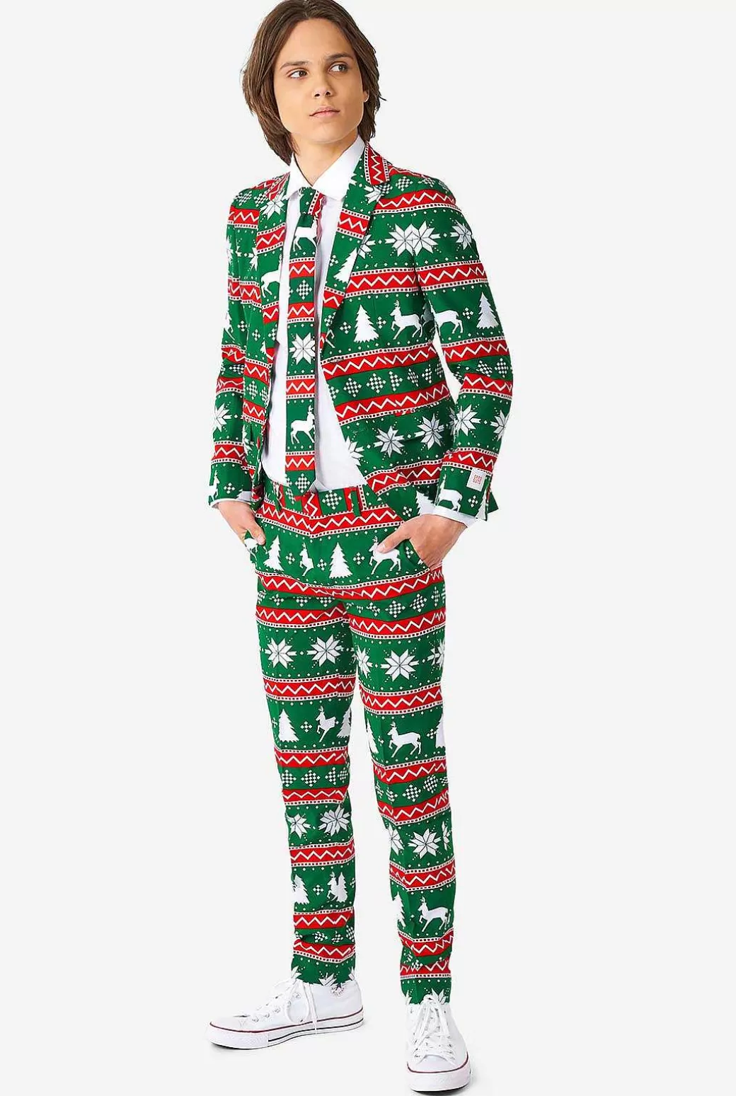 OppoSuits Kerst Pakken^Festive Green