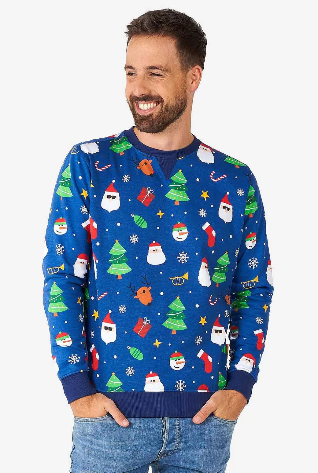 OppoSuits Kerst Sweaters^Festivity Blue