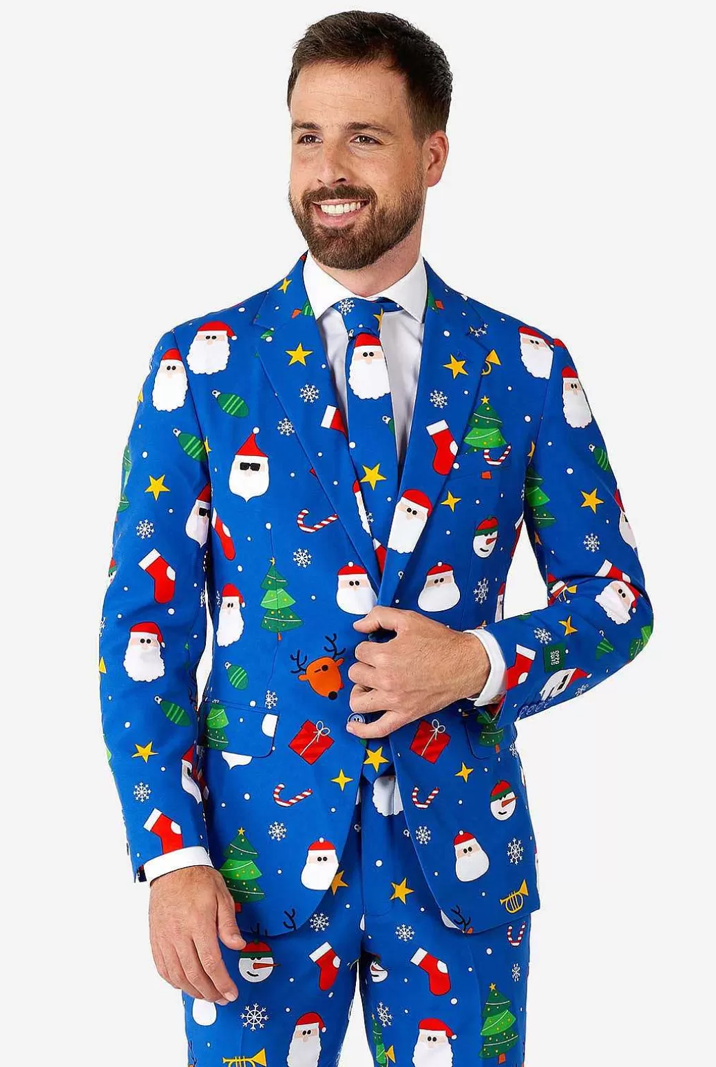 OppoSuits Kerstpakken^Festivity Blue