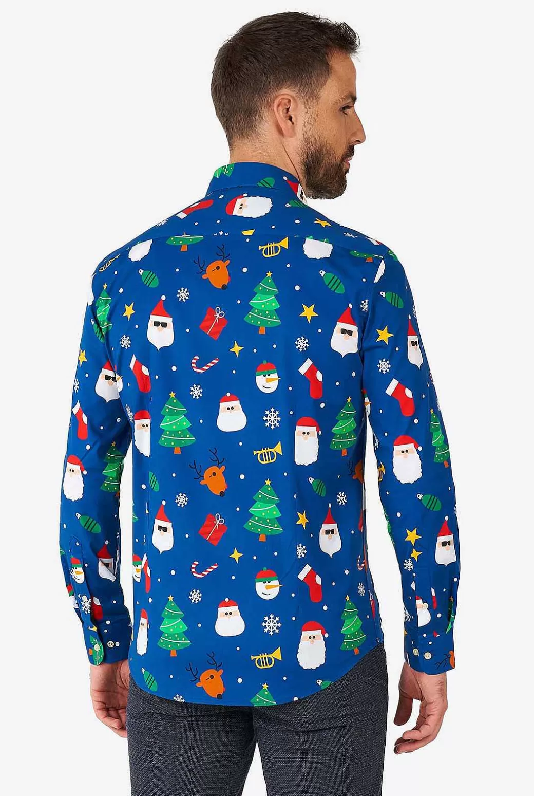 OppoSuits Casual Overhemden^Festivity Blue