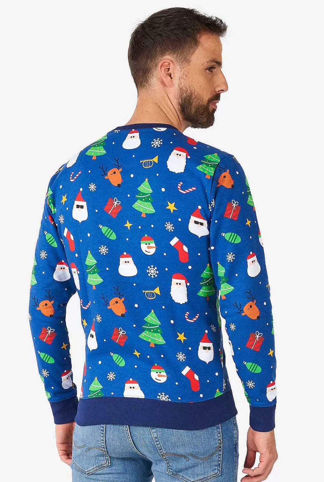 OppoSuits Kerst Sweaters^Festivity Blue