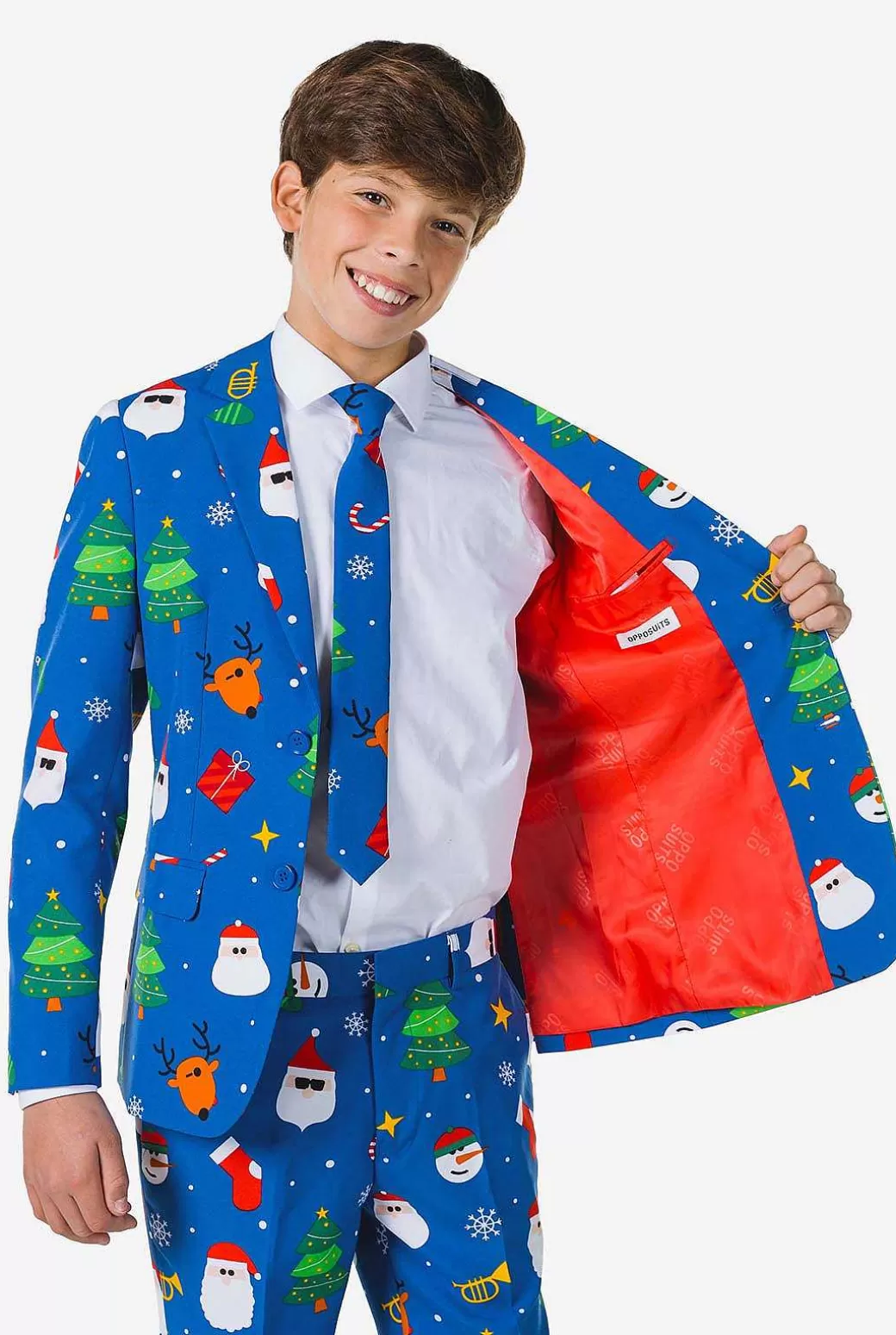 OppoSuits Kerst Pakken^Festivity Blue