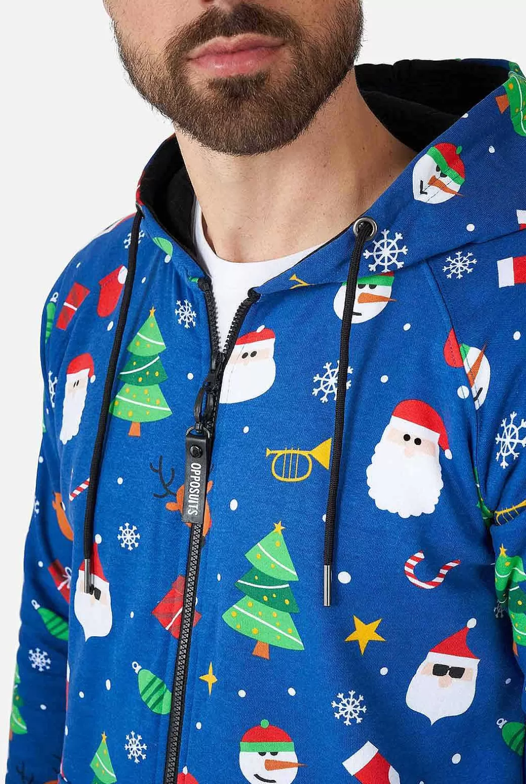 OppoSuits Effen Gekleurde Onesies^Festivity Blue