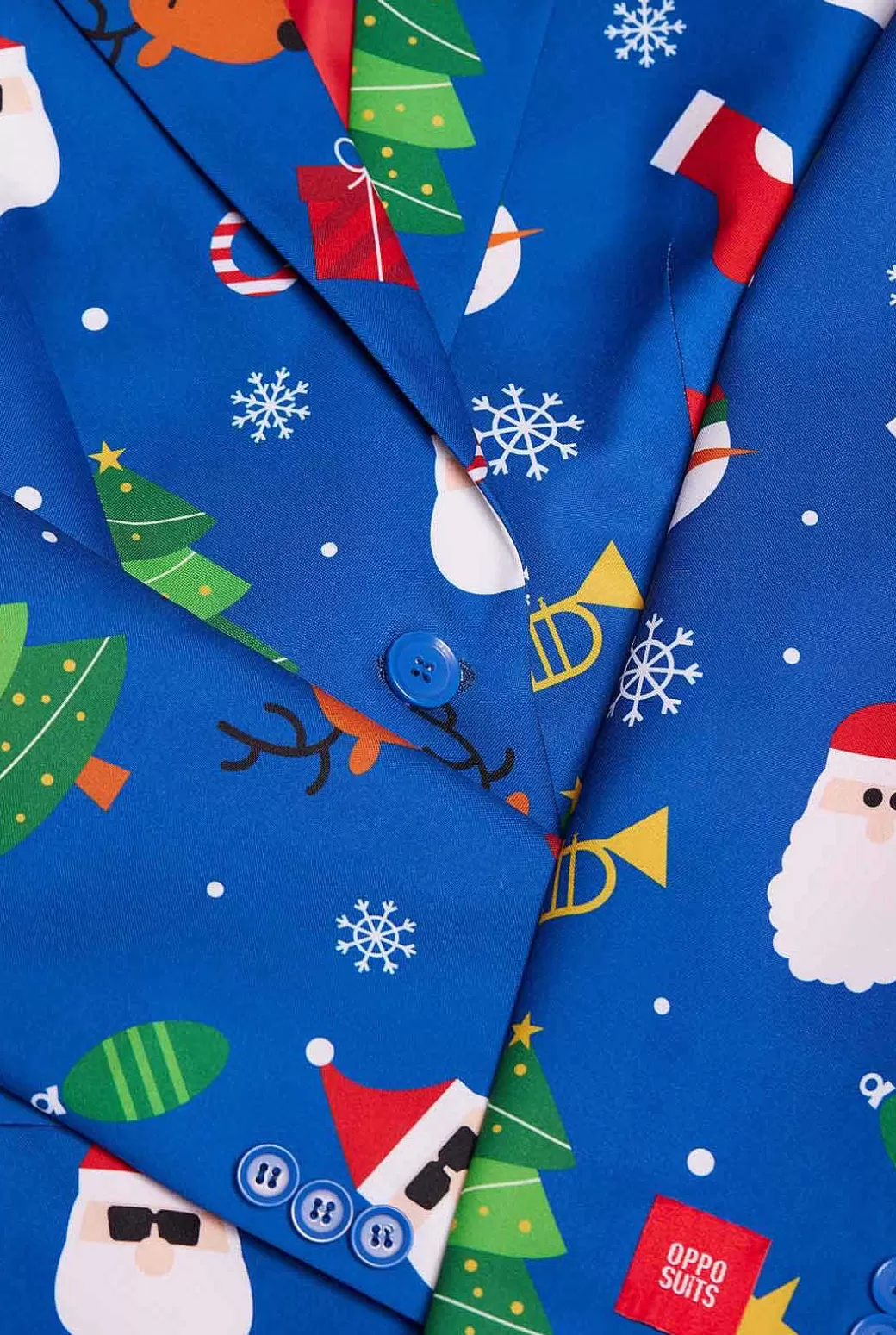 OppoSuits Kerstblazers^Festivity Blue