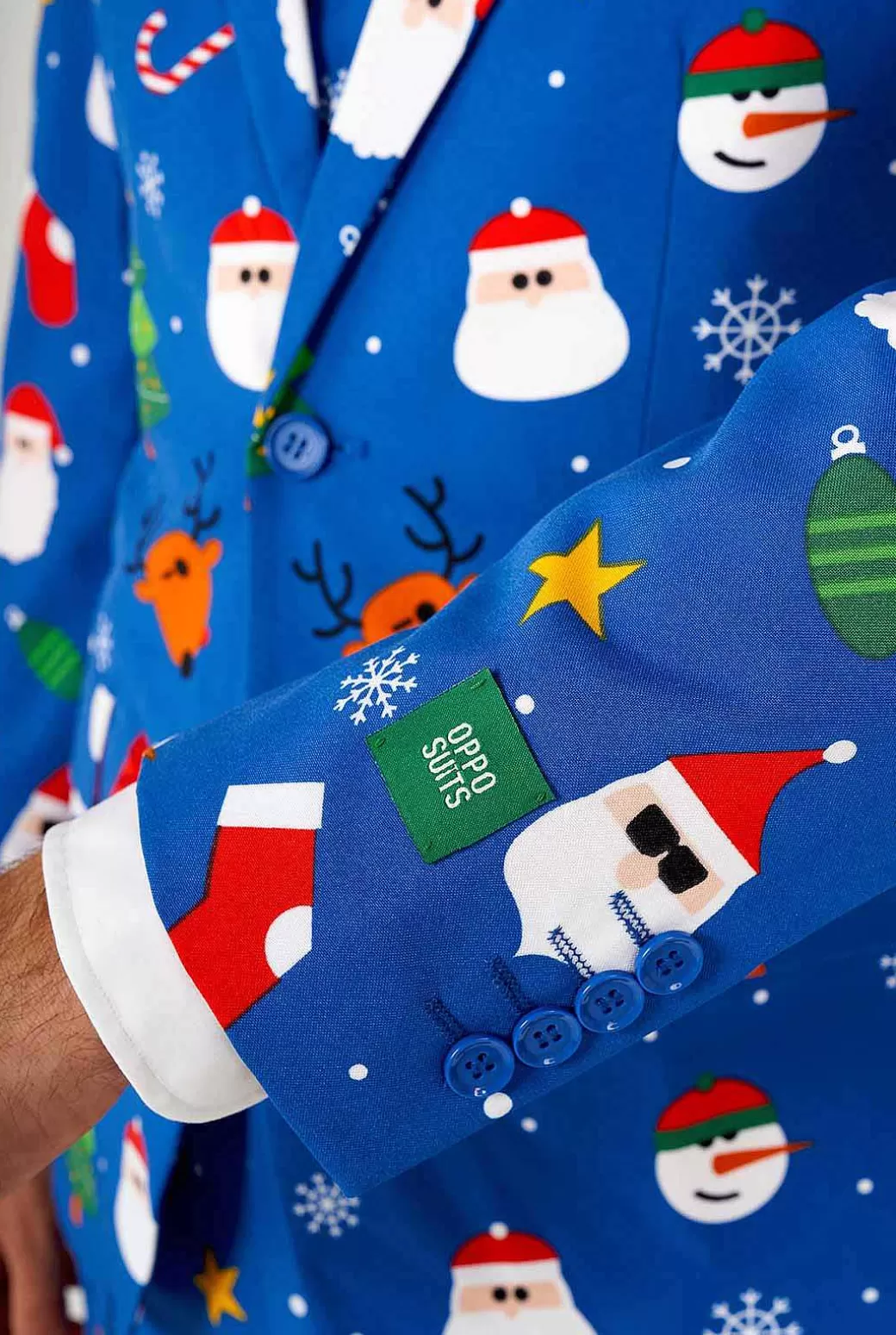 OppoSuits Kerstpakken^Festivity Blue