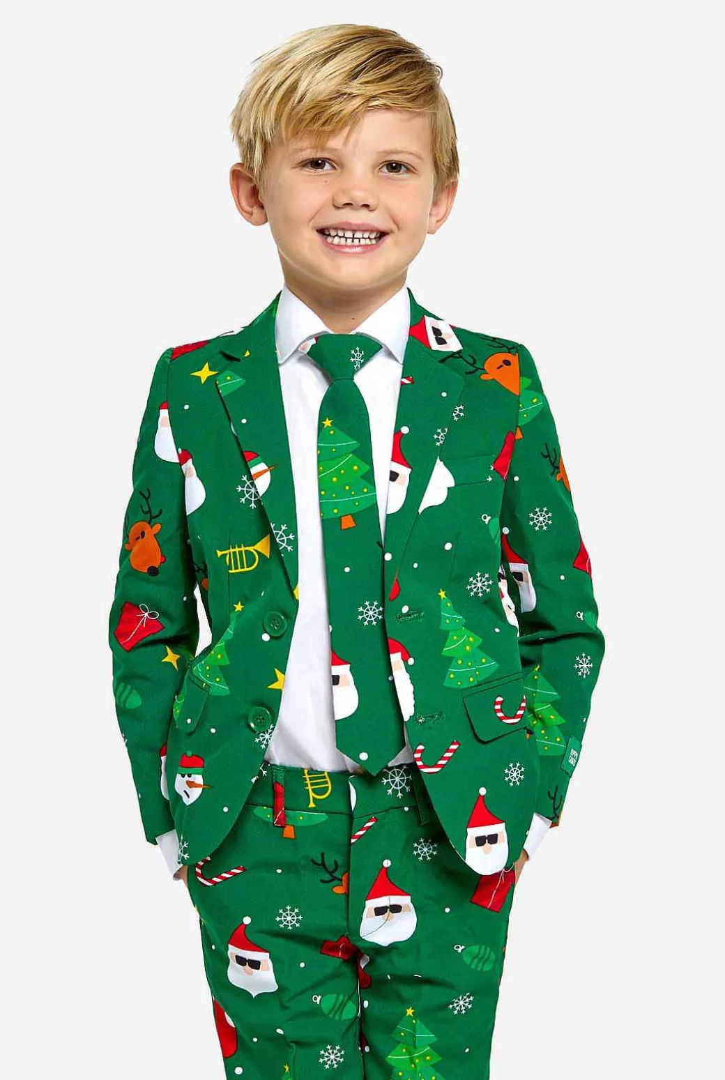 OppoSuits Kerst Pakken^Festivity Green