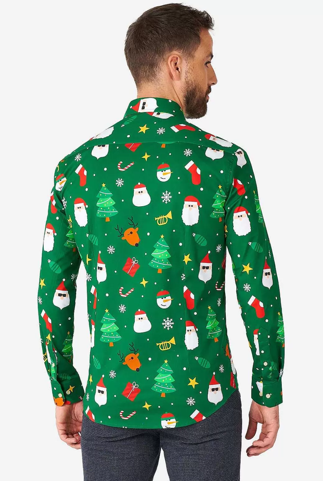 OppoSuits Casual Overhemden^Festivity Green