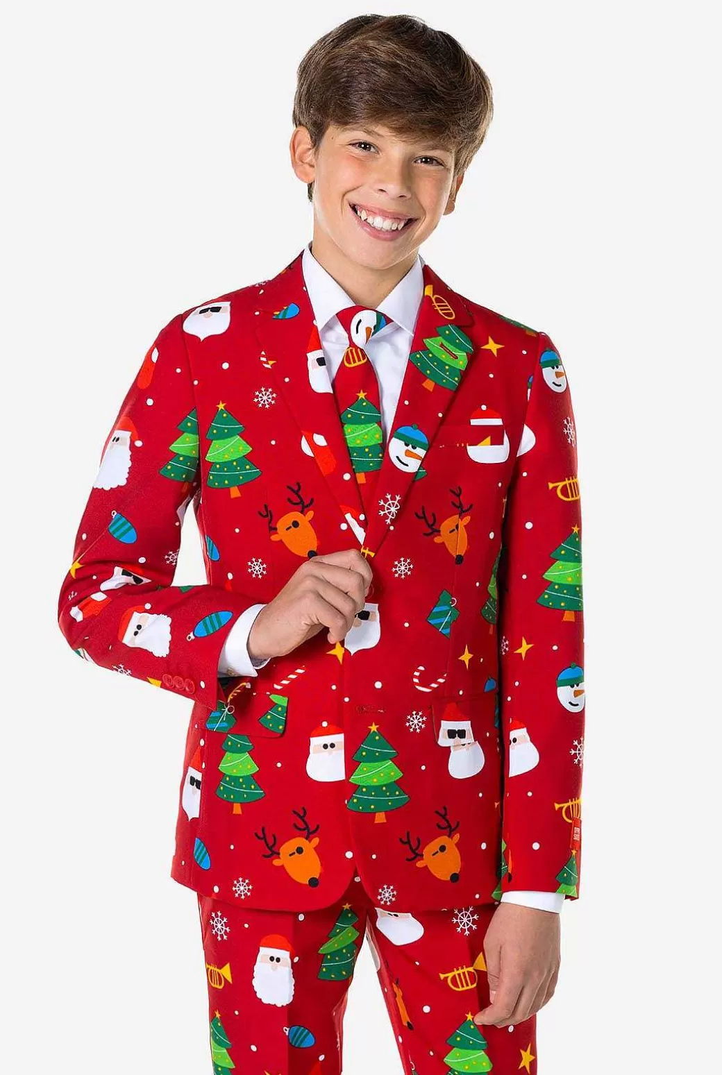 OppoSuits Kerst Pakken^Festivity Red