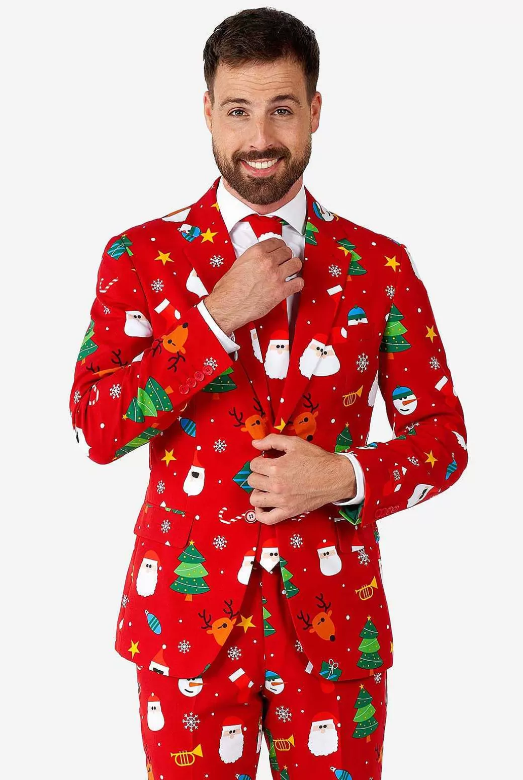 OppoSuits Kerstpakken^Festivity Red