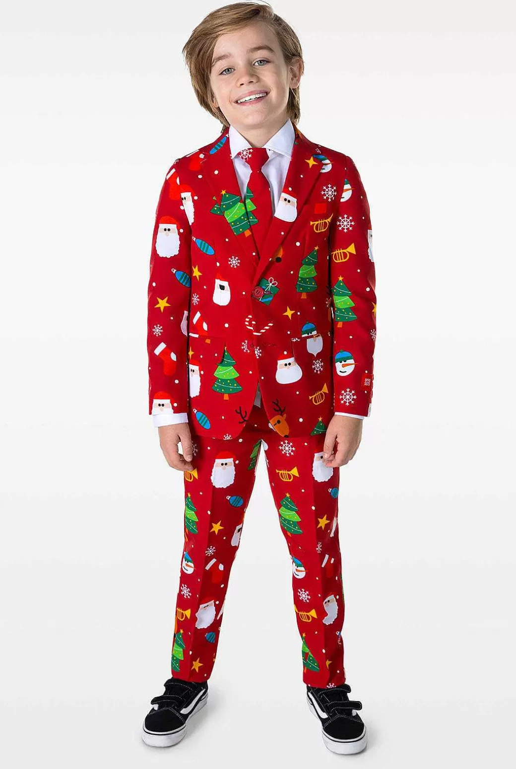 OppoSuits Kerst Pakken^Festivity Red