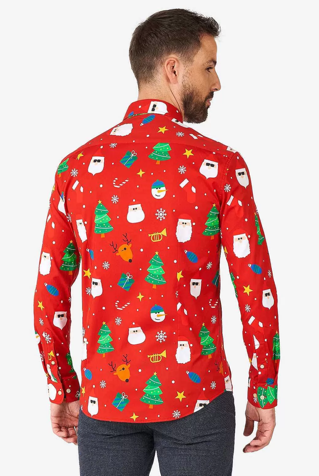 OppoSuits Casual Overhemden^Festivity Red