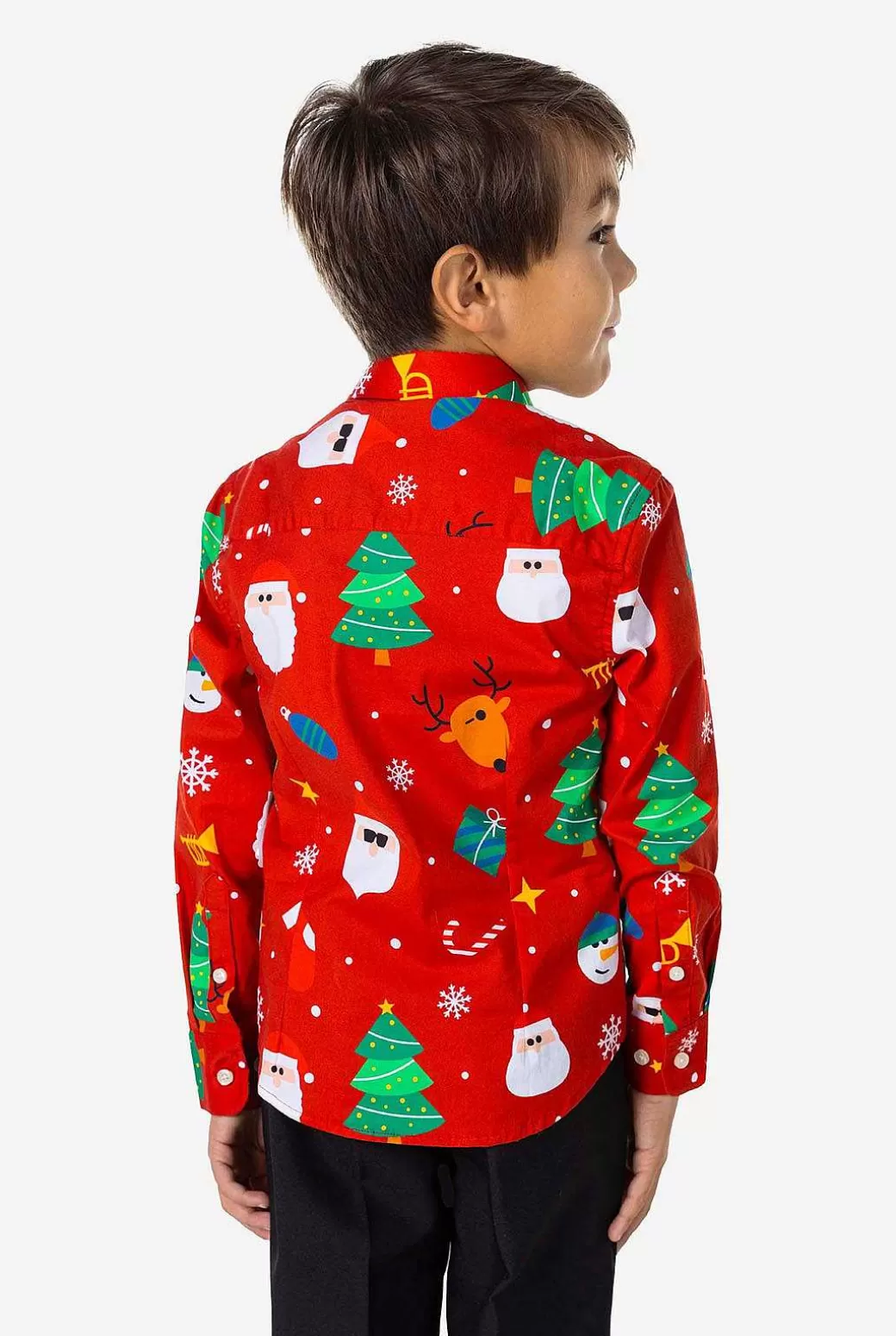 OppoSuits Kerst Overhemden^Festivity Red