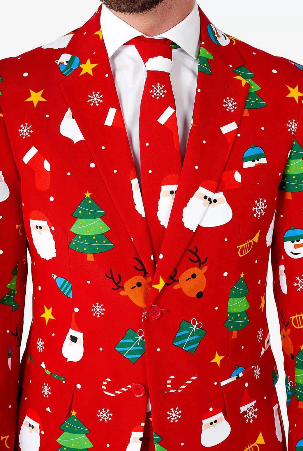 OppoSuits Kerstpakken^Festivity Red