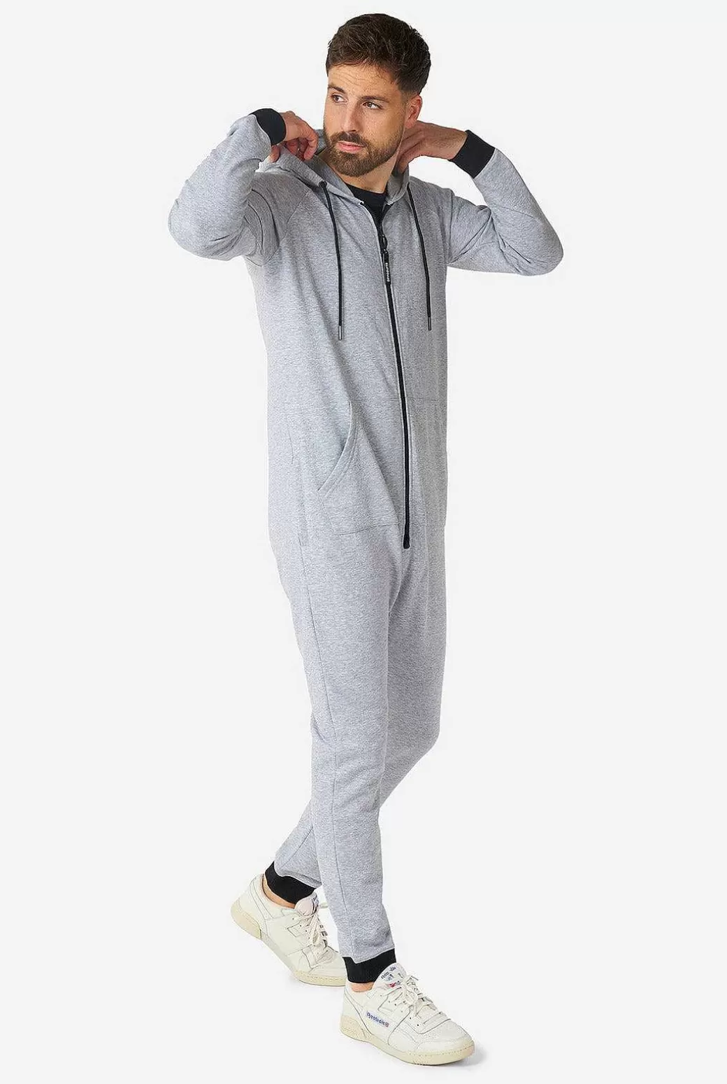 OppoSuits Effen Gekleurde Onesies^Gentle Grey