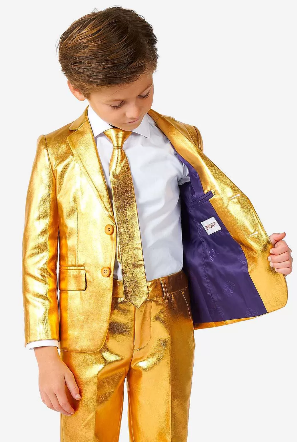 OppoSuits Effen Gekleurde Pakken^Groovy Gold