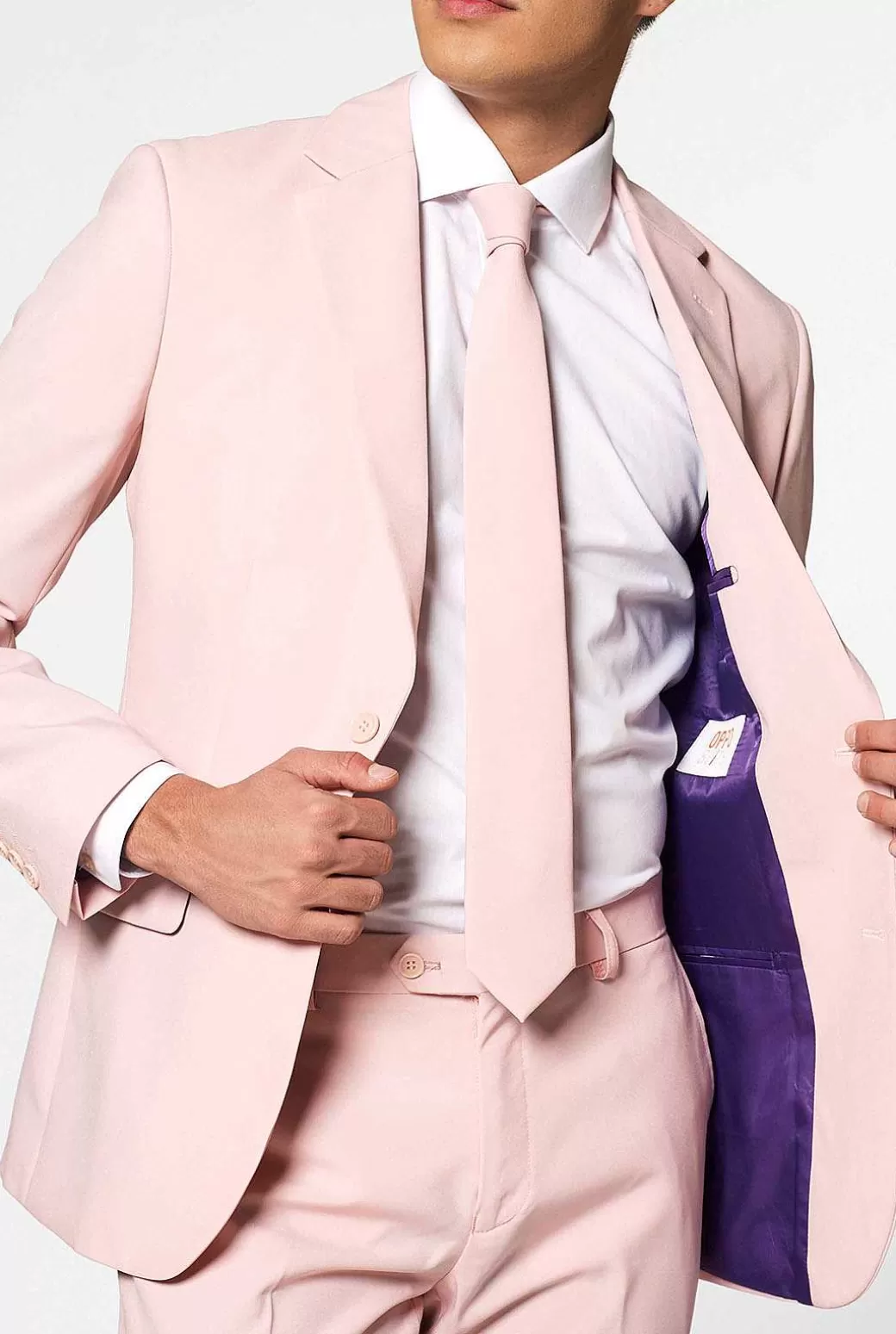 OppoSuits Effen Gekleurde Pakken^Lush Blush