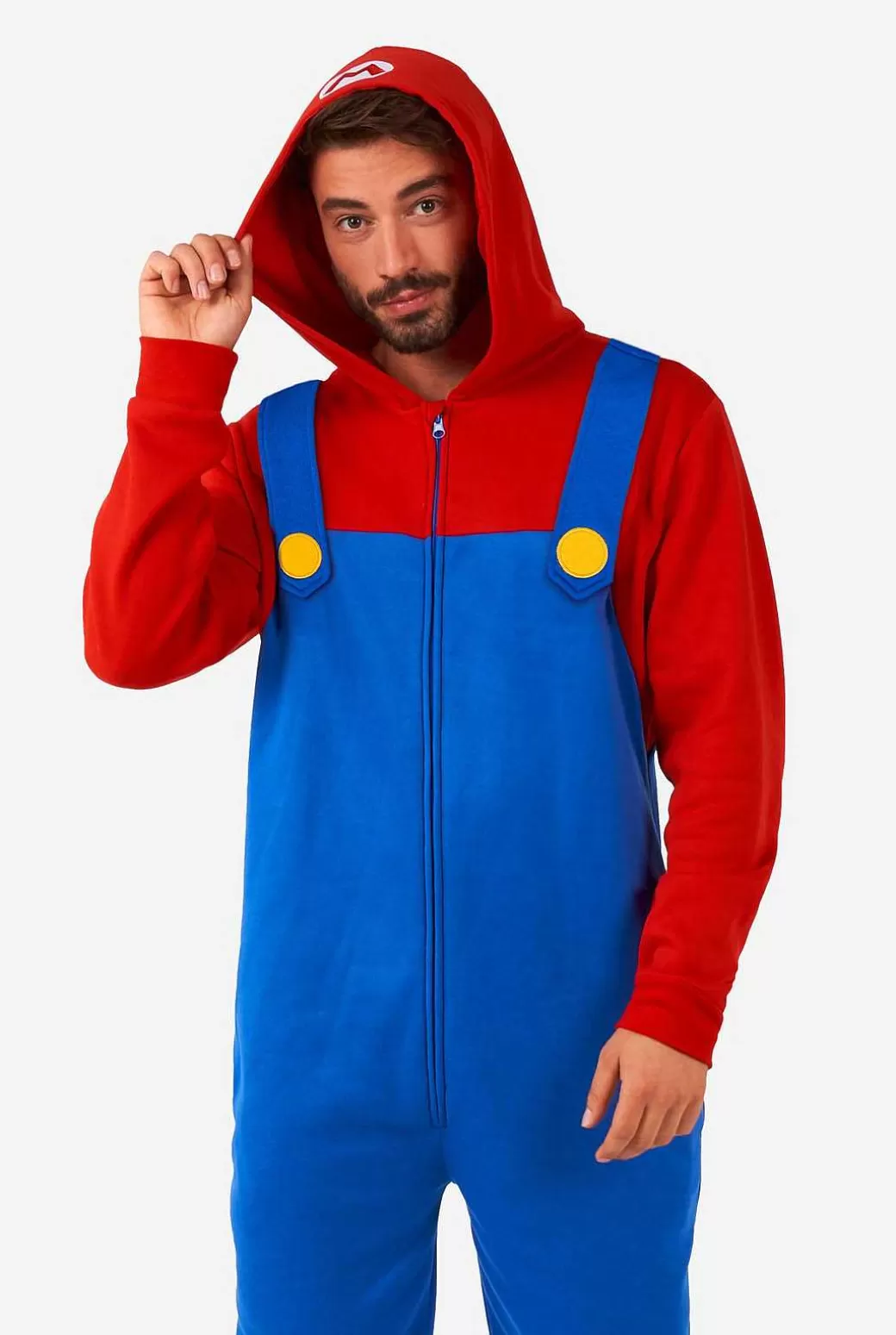 OppoSuits Effen Gekleurde Onesies^Mario