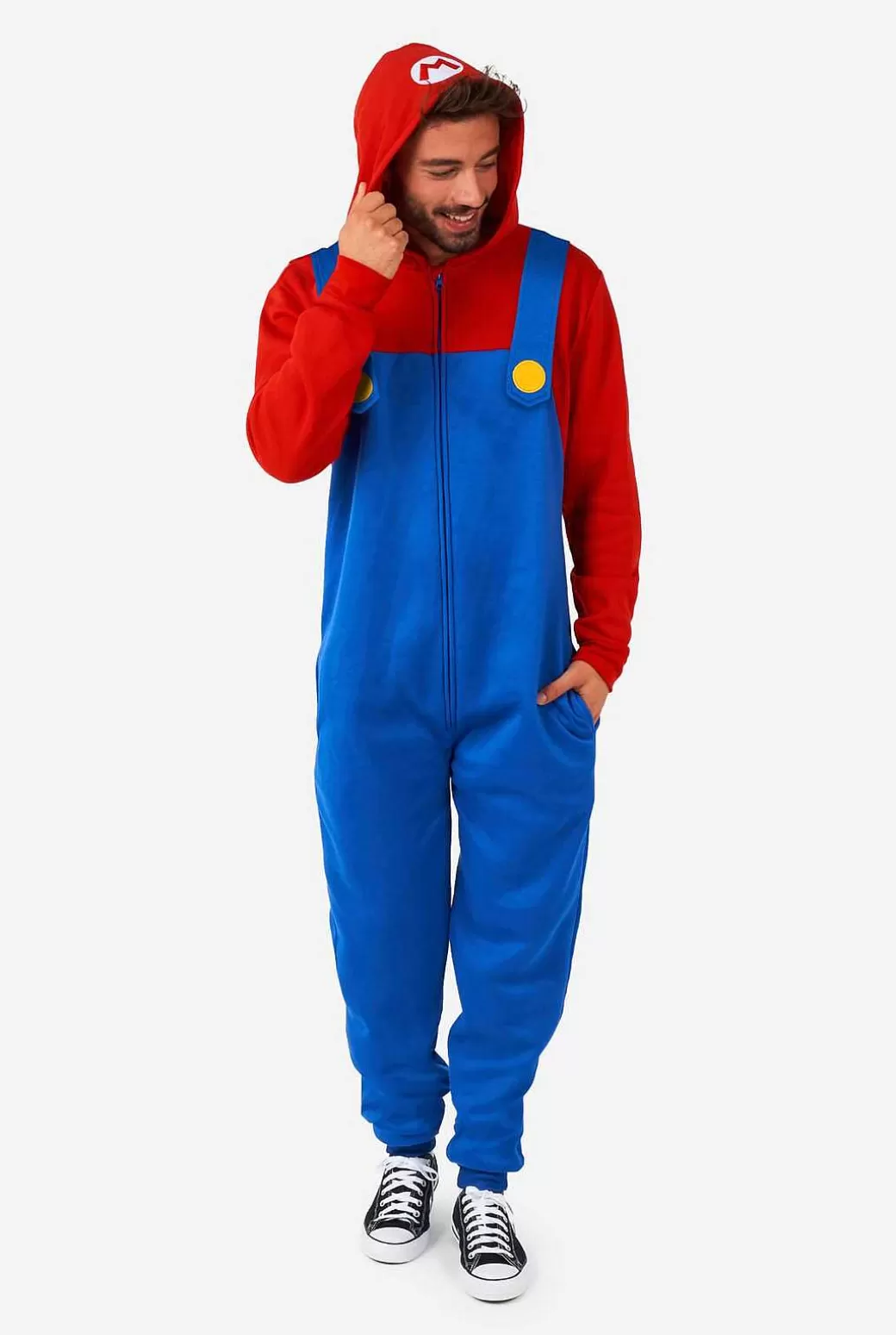 OppoSuits Effen Gekleurde Onesies^Mario