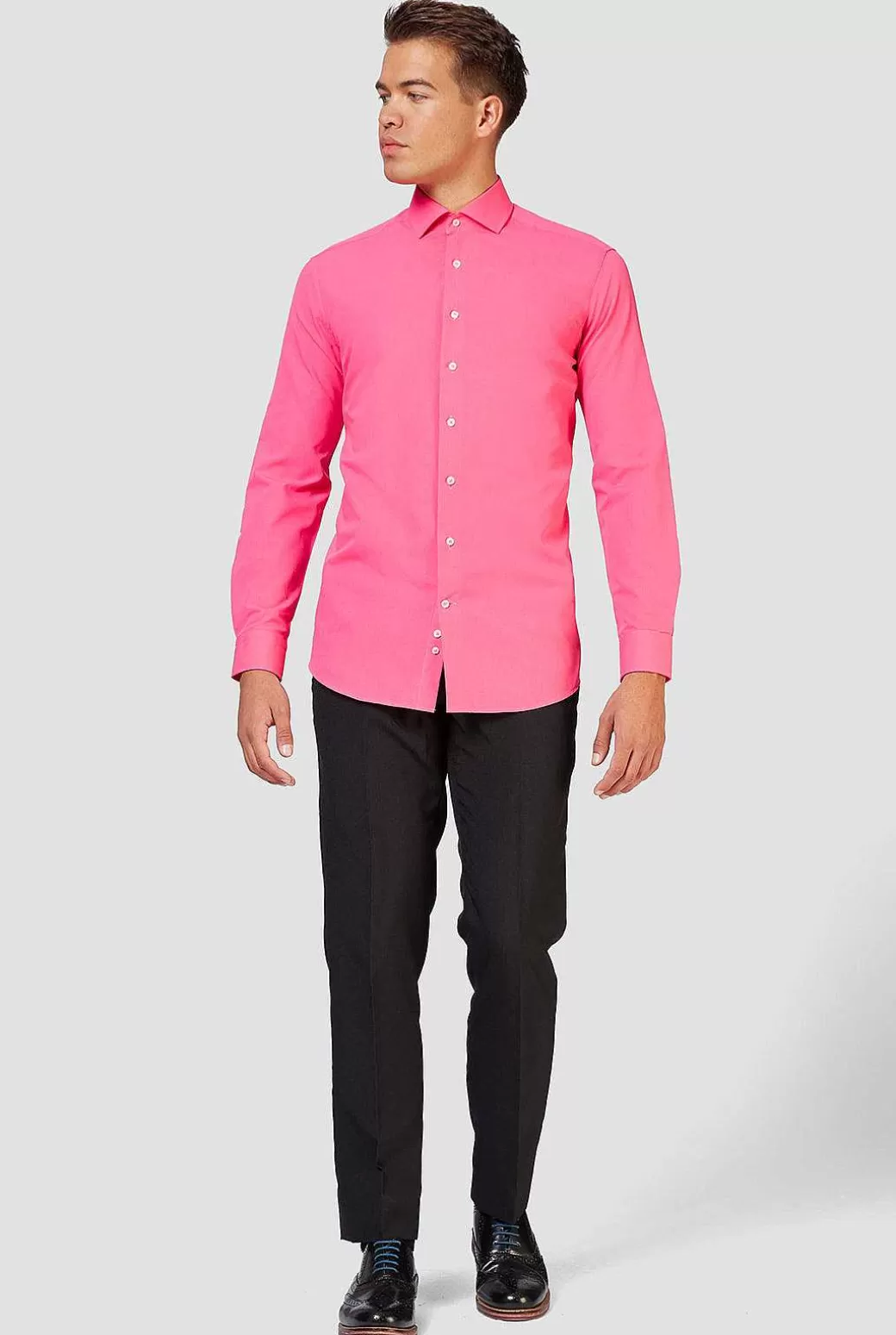 OppoSuits Effen Gekleurde Overhemden^Mr. Pink