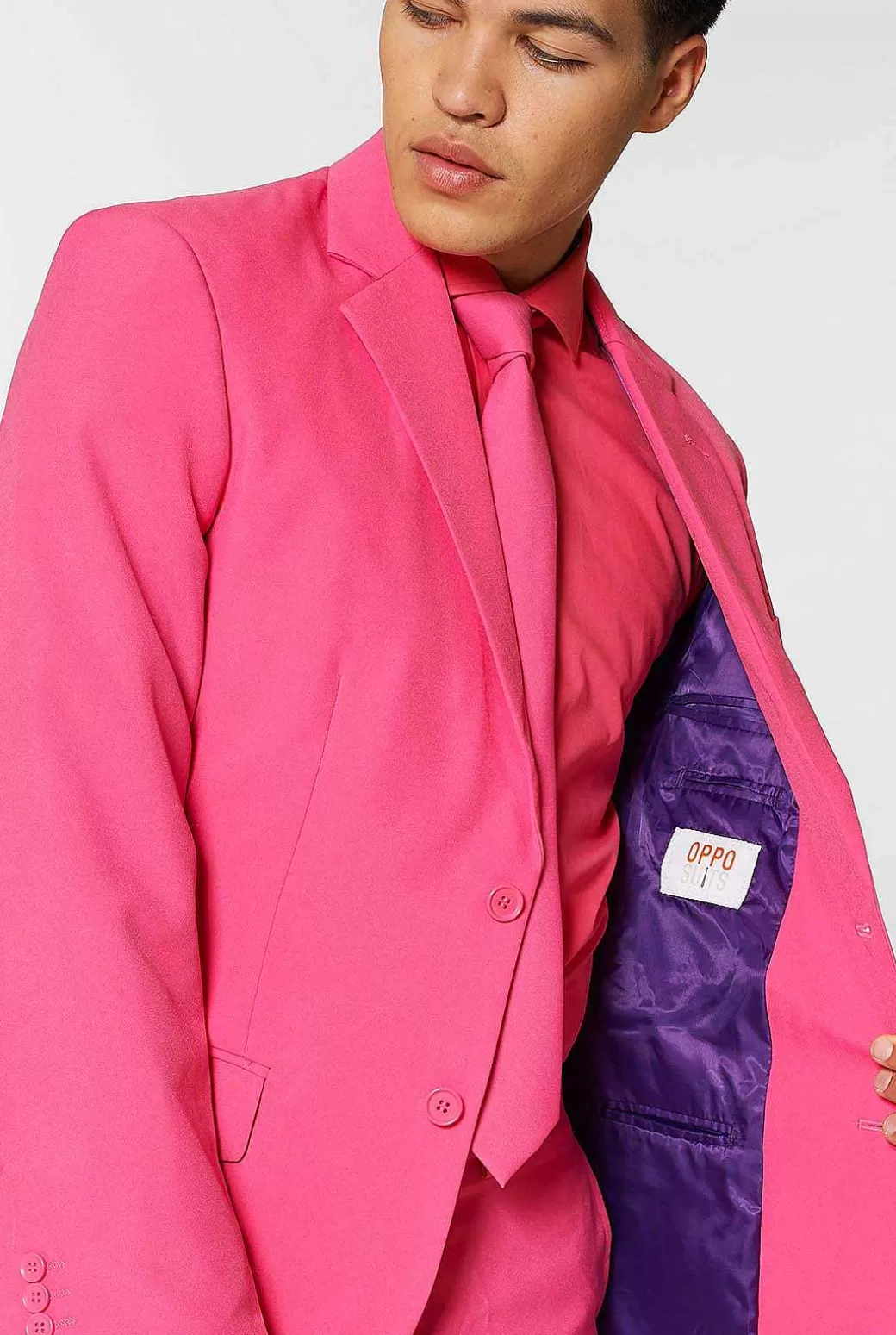 OppoSuits Effen Gekleurde Pakken^Mr. Pink