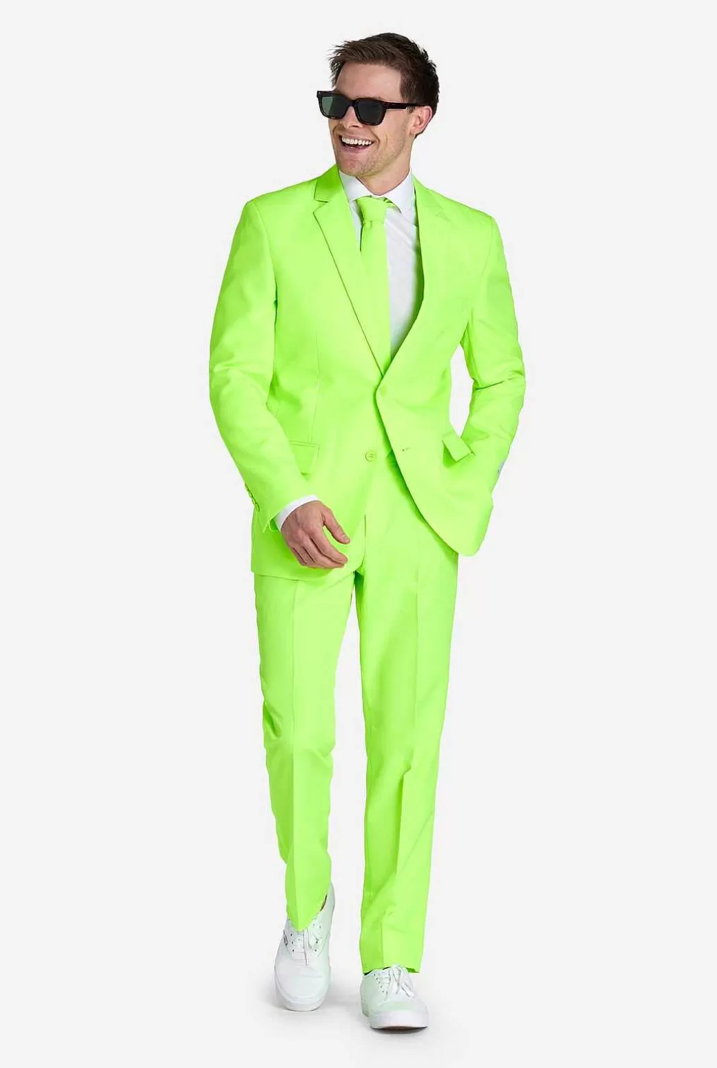 OppoSuits Effen Gekleurde Pakken^Neon Lucky Lime