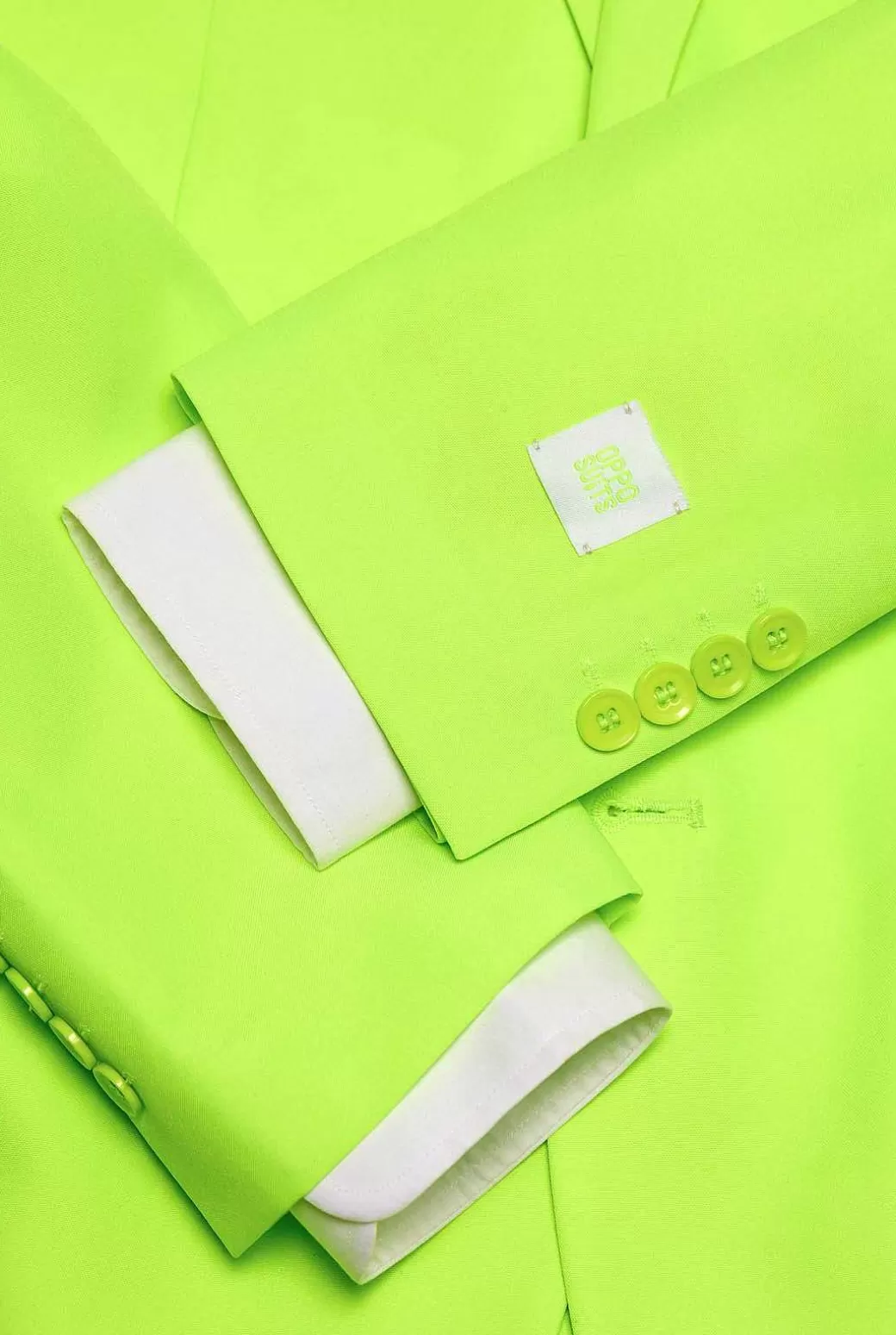 OppoSuits Effen Gekleurde Pakken^Neon Lucky Lime