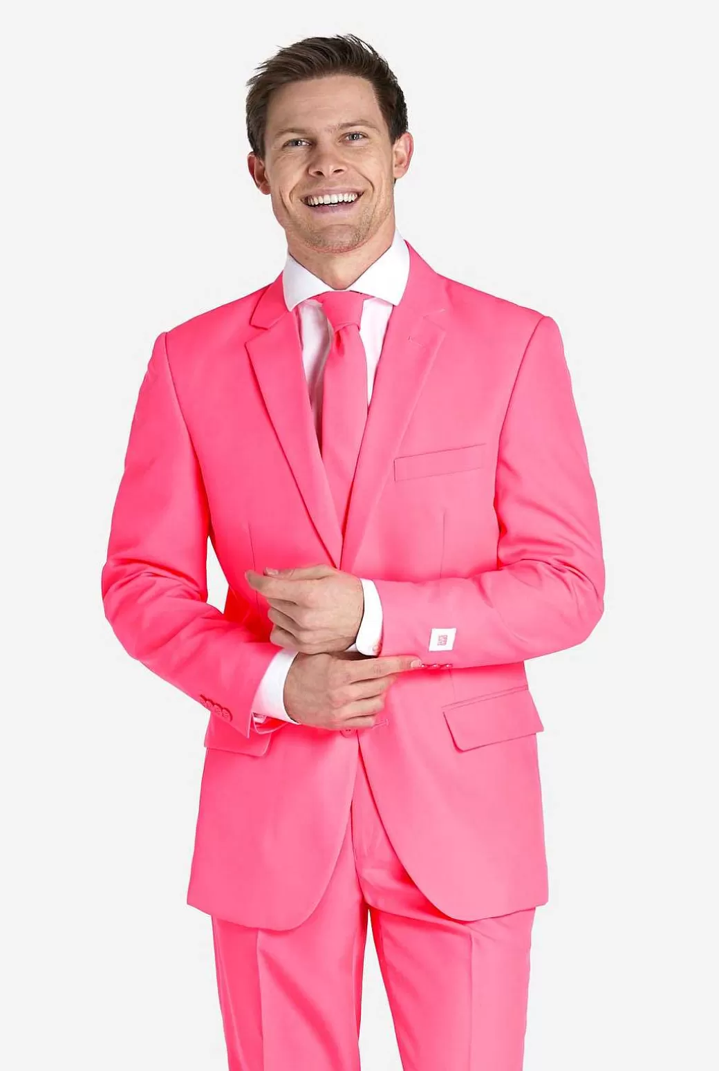 OppoSuits Effen Gekleurde Pakken^Neon Pink Power