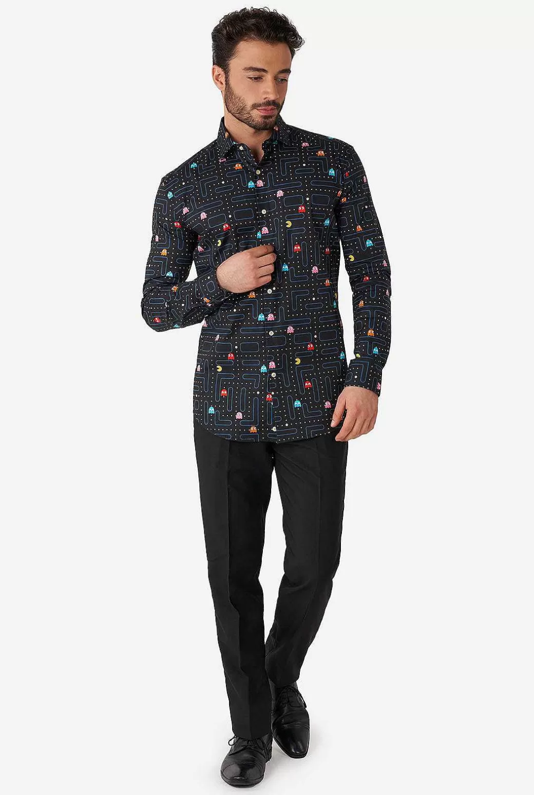 OppoSuits Casual Overhemden^Pac-Man