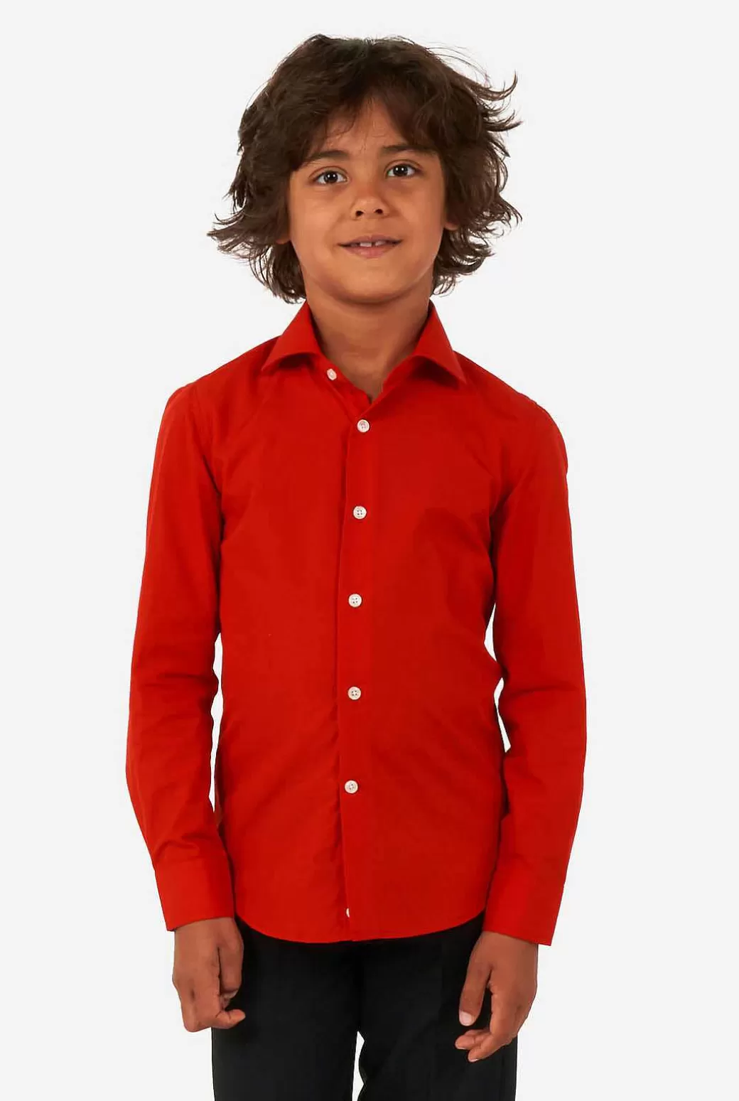 OppoSuits Effen Gekleurde Overhemden^Red Devil