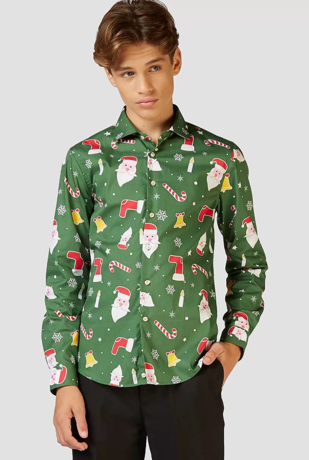 OppoSuits Kerst Overhemden^Santaboss