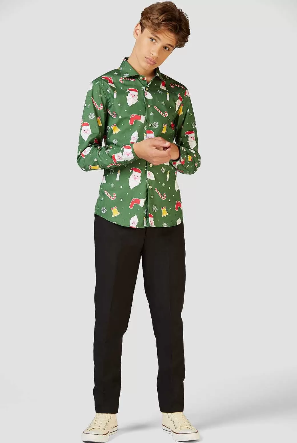 OppoSuits Kerst Overhemden^Santaboss