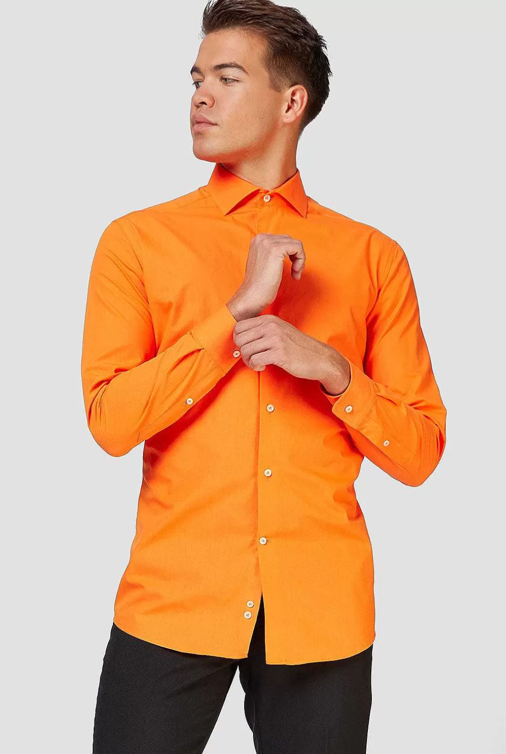 OppoSuits Effen Gekleurde Overhemden^The Orange