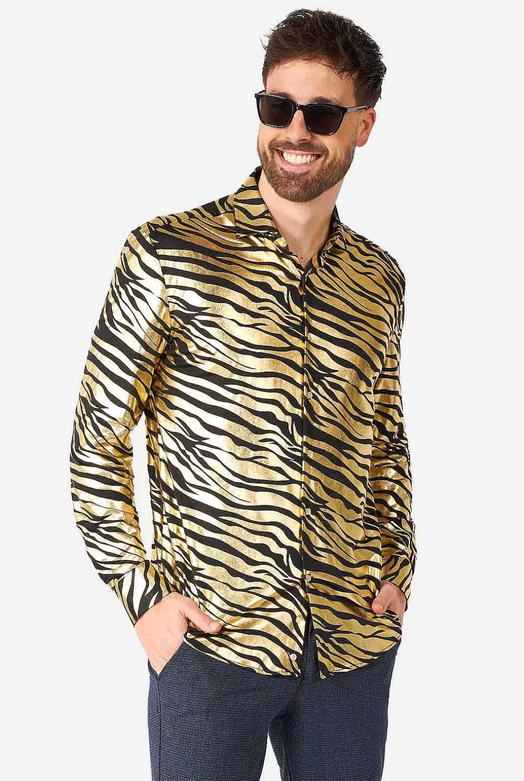 OppoSuits Casual Overhemden^Tiger Shiner