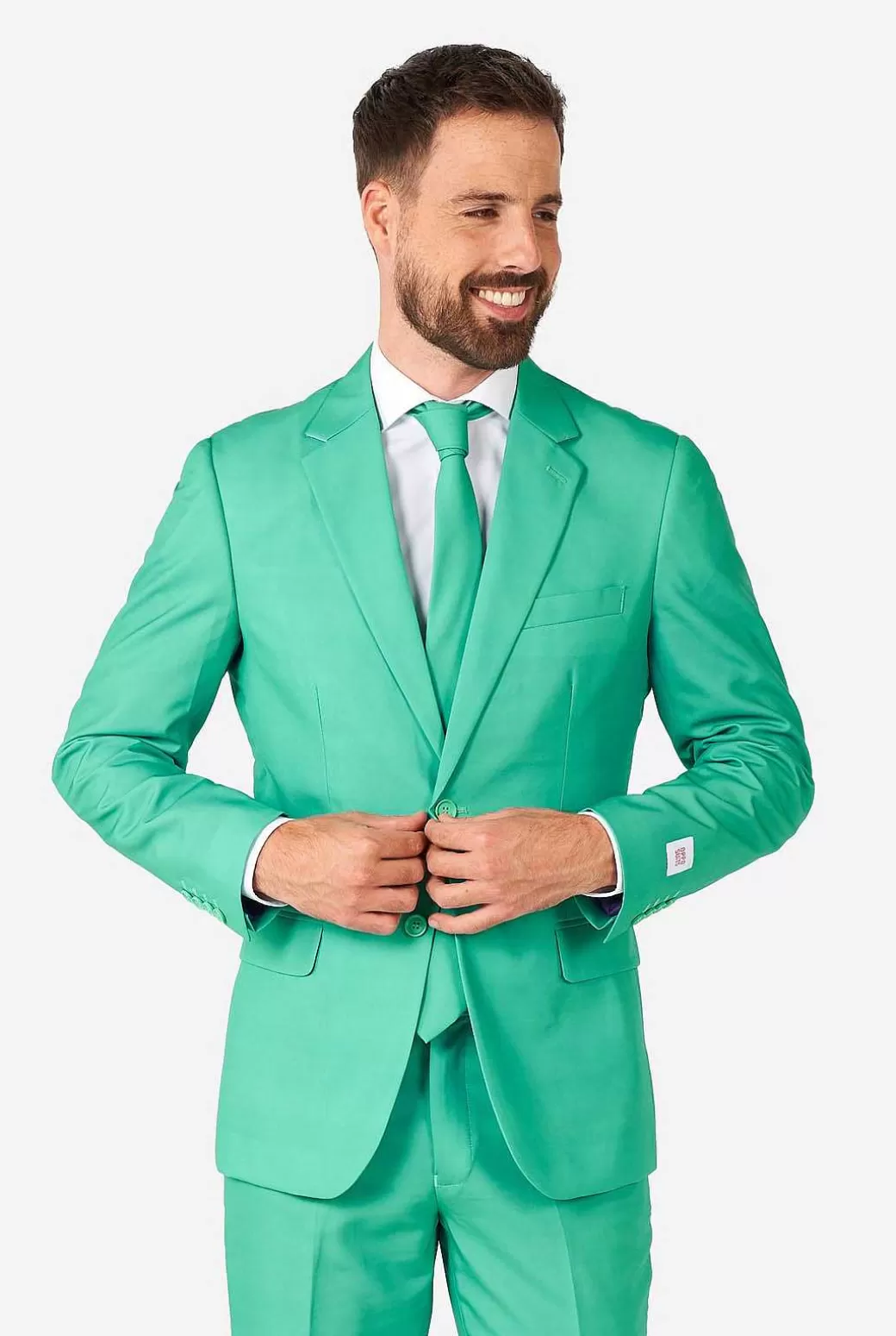 OppoSuits Effen Gekleurde Pakken^Trendy Turquoise