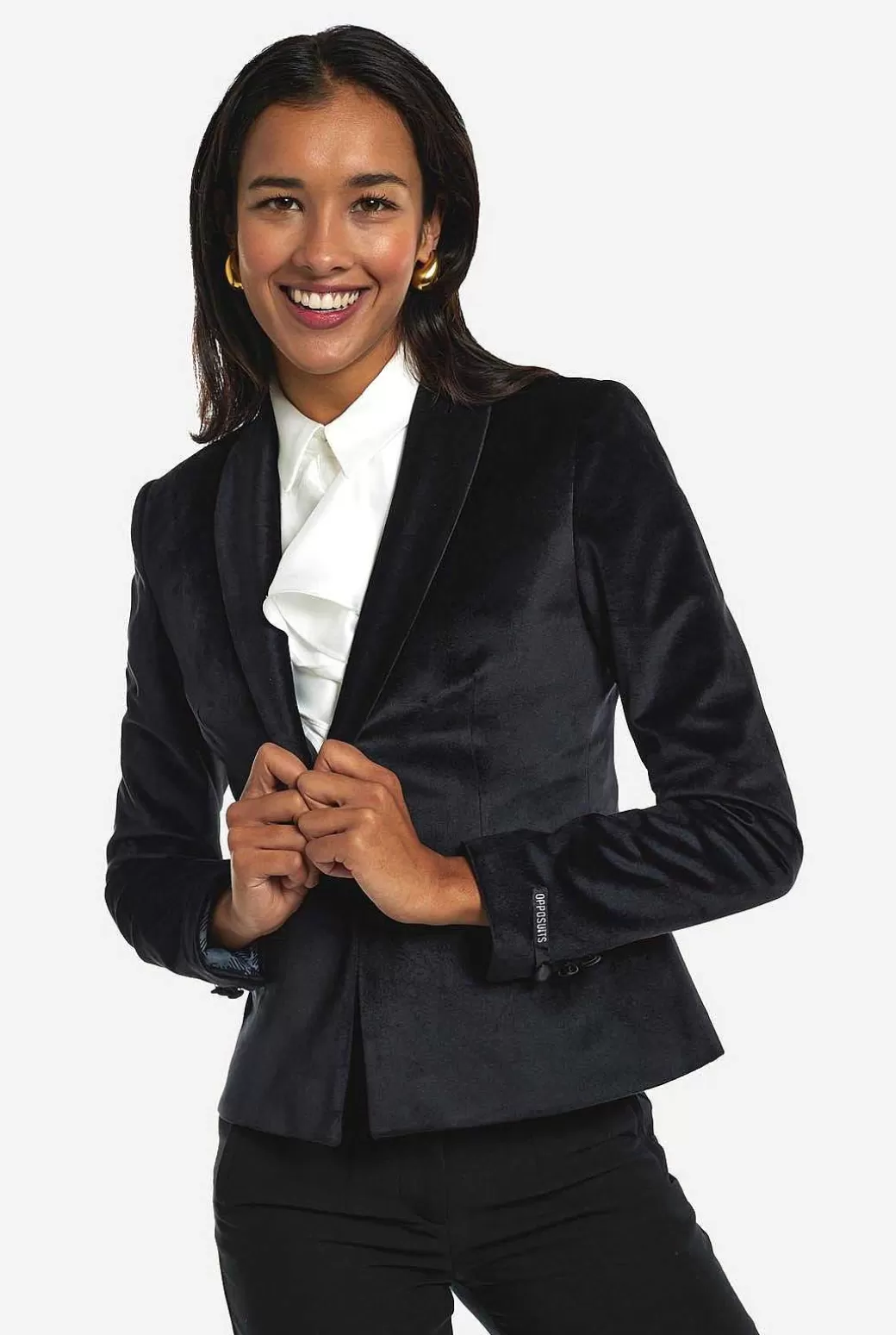 OppoSuits Kerstblazers^Womens Dinner Jacket-Black