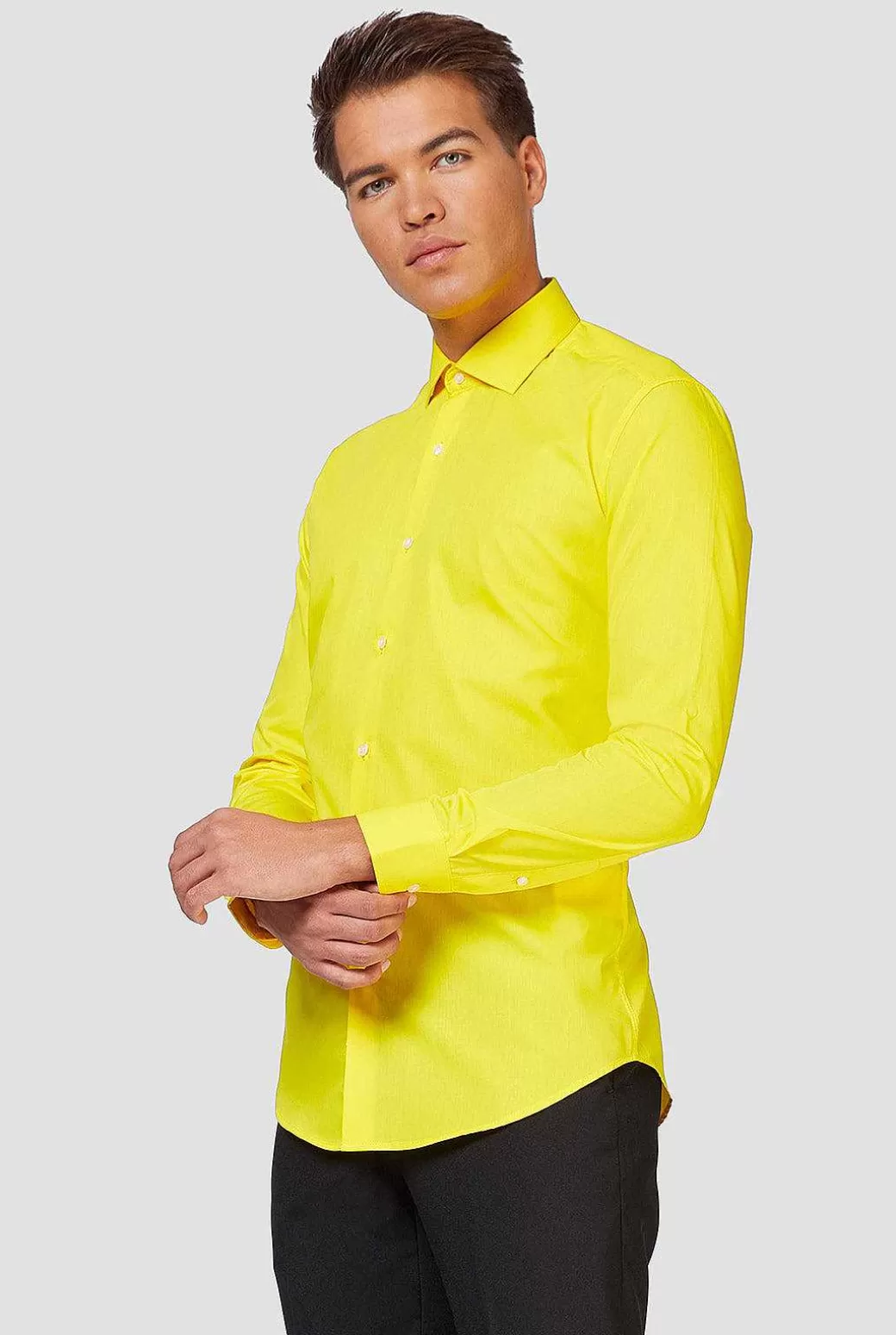 OppoSuits Effen Gekleurde Overhemden^Yellow Fellow