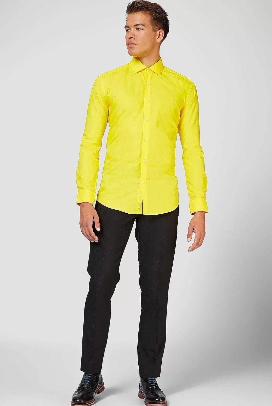 OppoSuits Effen Gekleurde Overhemden^Yellow Fellow